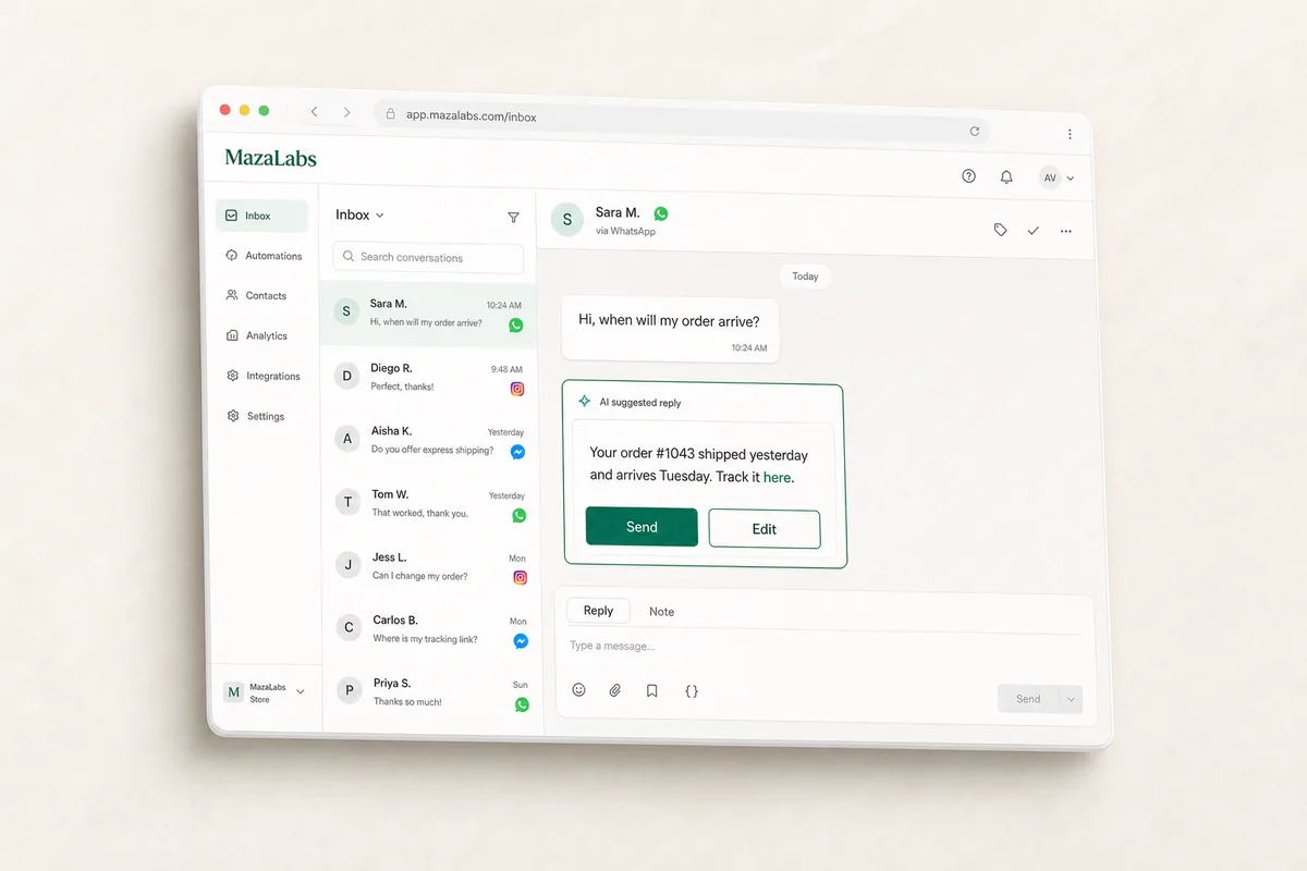 Unified messaging inbox