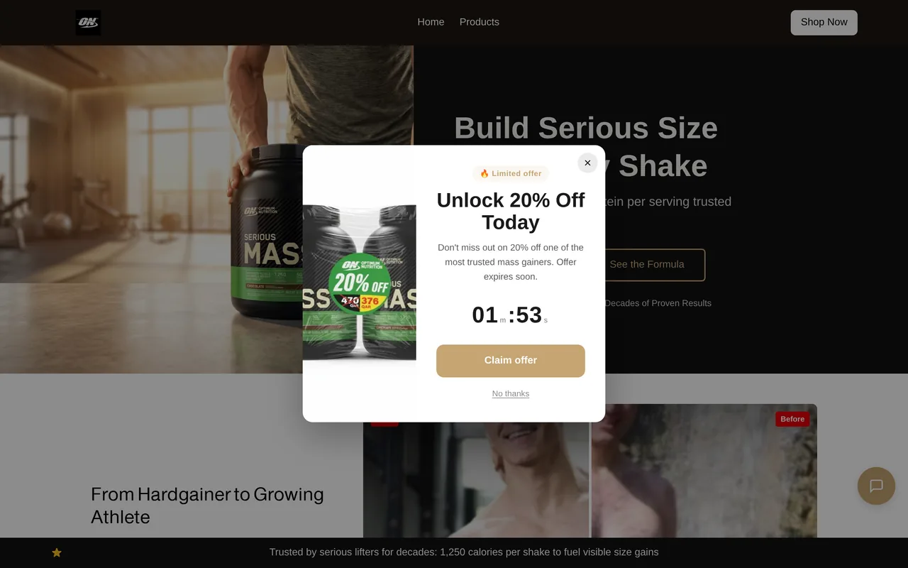 seriousmass.store storefront